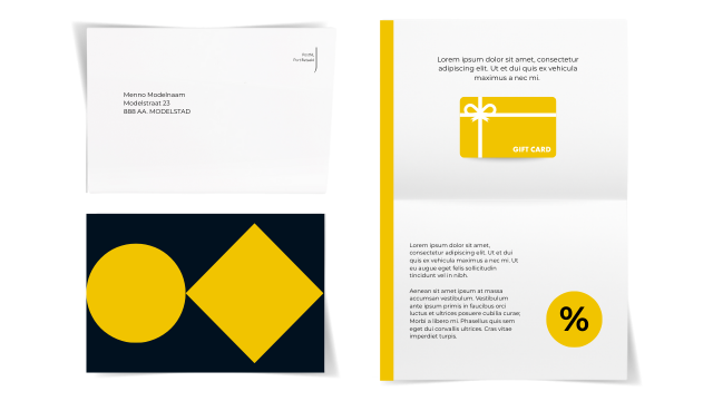 Selfmailer met cadeau card